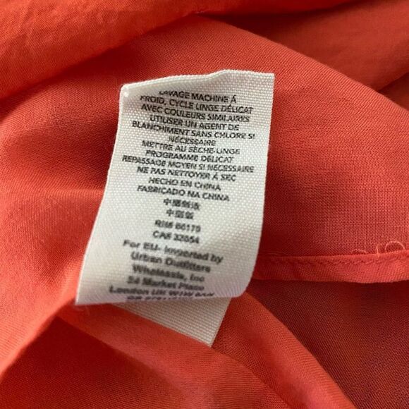 Free People Large Sleeveless Tank Swing Dress Red Orange Zebra Sleeveless - Picture 12 of 12